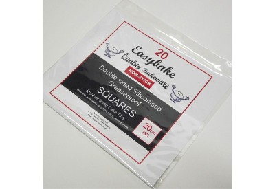 Easybake Non-Stick Double Sided Siliconised Greaseproof Squares (20cm / 8") x 20